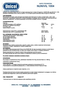 Klej D3 NUNIVIL 1004 – 20KG Klej D3 NUNIVIL 1004 – 20KG