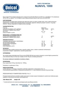 Klej D3 NUNIVIL 1000 - 20kg