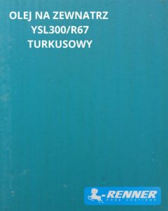 Olej hybrydowy do tarasów kol.R67 Turkusowy 2.5kg