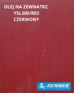 Olej hybrydowy do tarasów kol.R03 Czerwony 2.5kg