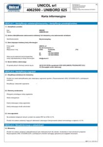Klej UNIBORD 625 20KG