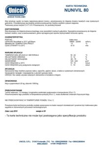 Klej NUNIVIL 80 - 20kg Klej NUNIVIL 80 - 20kg