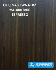 Olej hybrydowy do tarasów kol.T86E Espresso 2.5 kg Olej hybrydowy do tarasów kol.T86E Espresso 2.5 kg