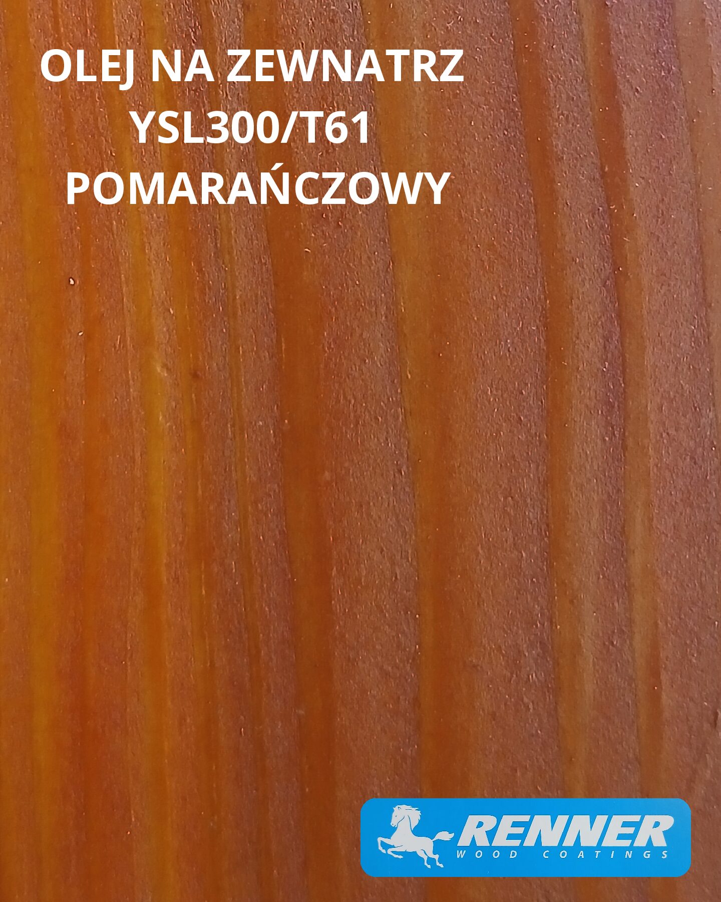 Olej hybrydowy do tarasów kol.T61 Pomarańczowy 2.5 kg
