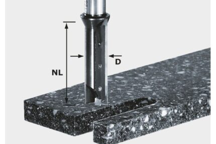Frez z płytkami wymiennymi do wpustów HW S12 D14/45 WM