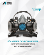 Półmaska wielokrotnego użytku A2P3R VIPER Iwata 150001A0 Półmaska wielokrotnego użytku A2P3R VIPER Iwata 150001A0