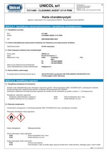 U114 Płyn Czyszczący Różowy - 5LT