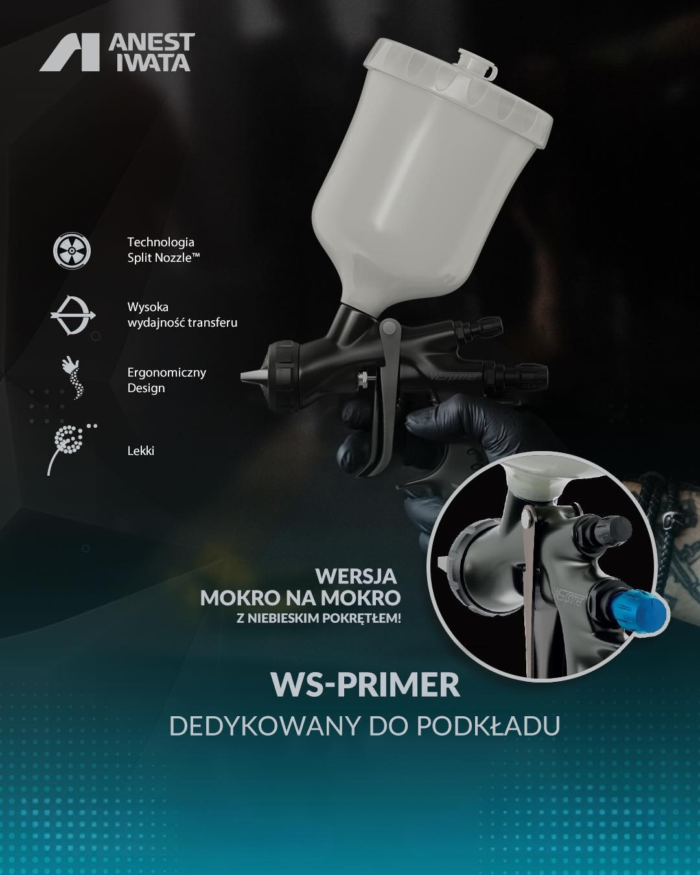 Pistolet lakierniczy IWATA WS- PRIMER 1.4 mm