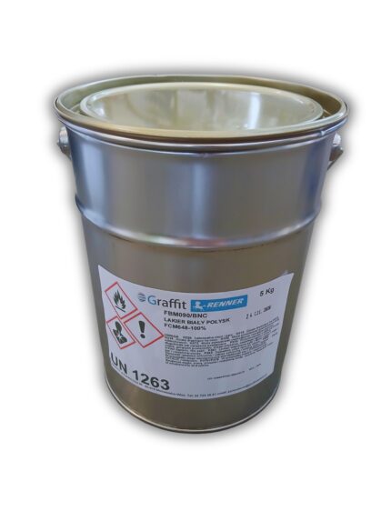 Lakier PU biały wysoki połysk Renner FBM090/BNC - 5kg
